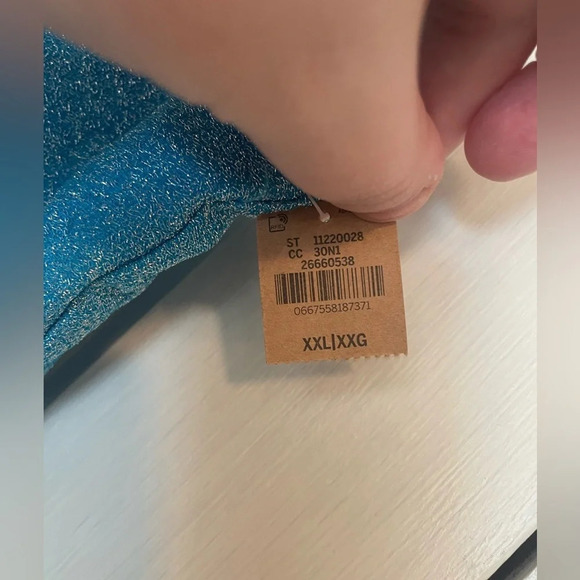 PINK Shimmer Bandeau Bikini Top - Picture 5 of 8